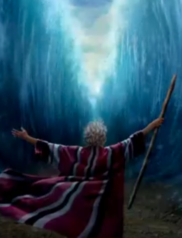 Dios abre el mar Rojo