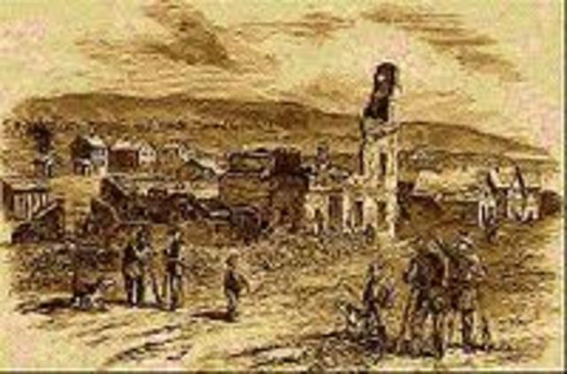 "Border ruffians" attack lawrence