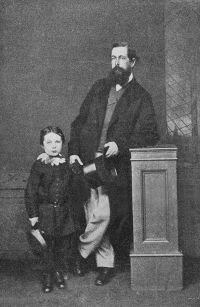 Confinement of his father in a lunatic asylum