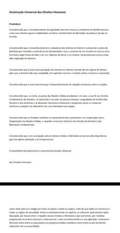 Linha do tempo- Direitos Humanos