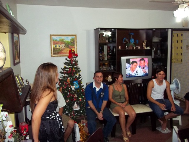 Natal con las duas famílias.
