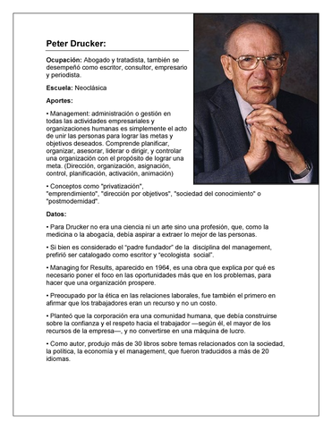 PETER DRUCKER "GESTIÓN DE PRECURSORES"