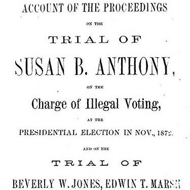 Susan B. Anthony votes