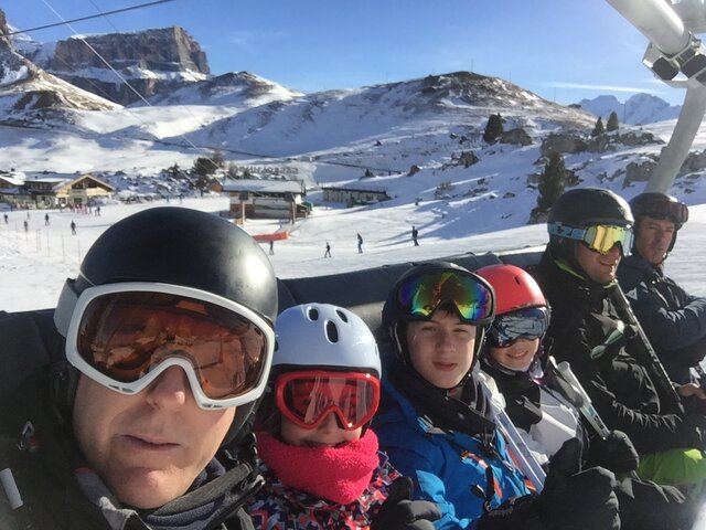 Je suis allé a skier la première fois