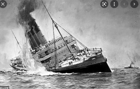 Germany sank the Lusitania, an English ship.