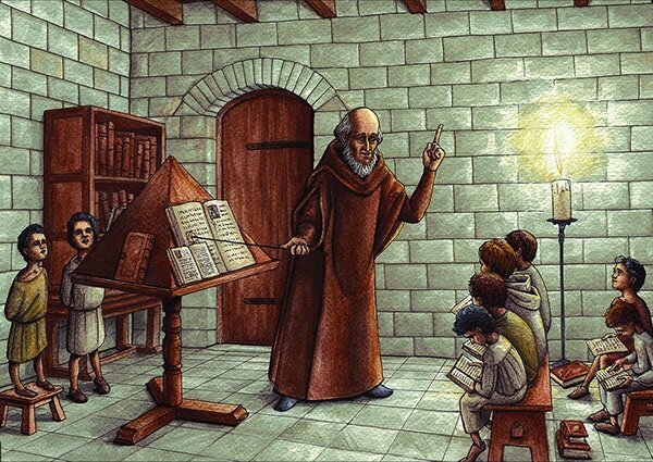 La educación de san Agustín estaba inspirada en las enseñanzas de Dios