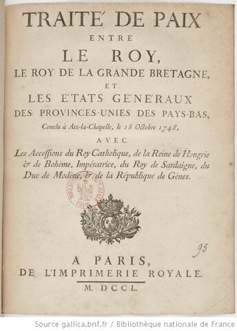 Traité d’Aix-la-Chapelle