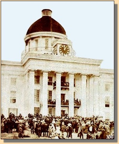 Jefferoson Davis is inaugarated President of the Confederate States