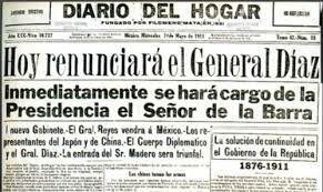 Renuncia de Porfirio Díaz