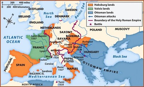 Habsburg Empire divided