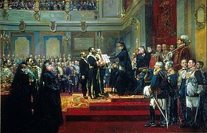 Inicio del reinado de Alfonso XIII (mayoría de edad)