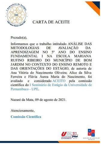 Apresentei meu primeiro resumo expandido