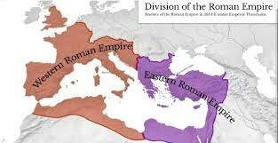 The Empire is split in half