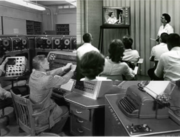 Televisión en el salón de clases.