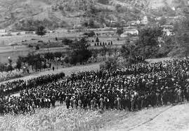 Austria declaring war on Serbia