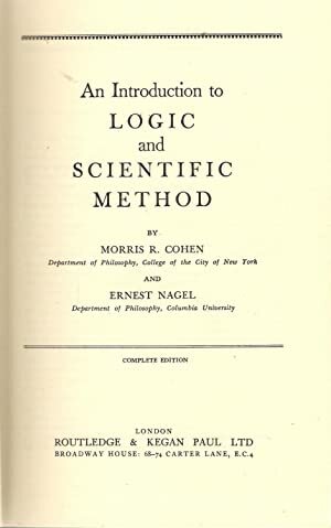 An Introduction to Logic and the Scientific Method