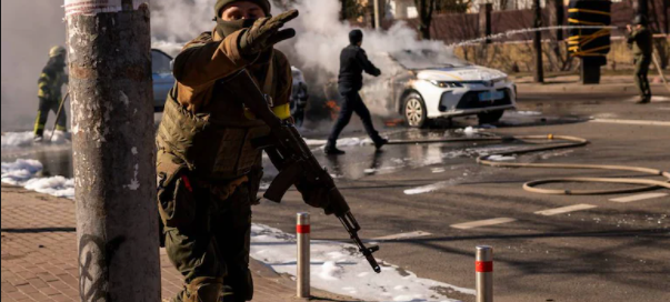 Russia bombed Ukraine and still today are fighting