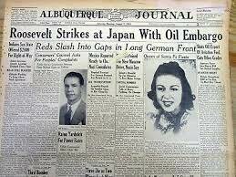 United States Embargoes the Empire of Japan