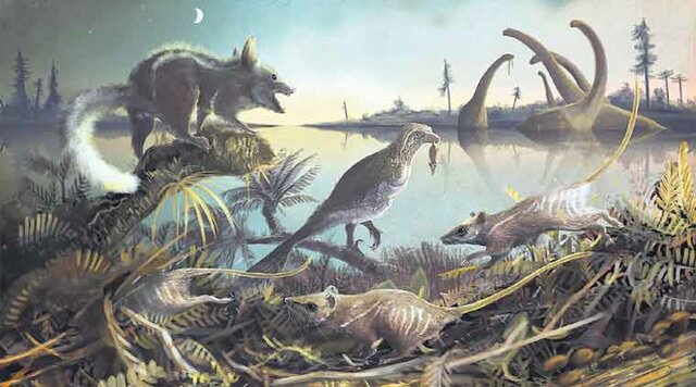 Mammals appear on Earth (225 millions of years ago)