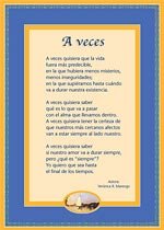 Poema "A veces"