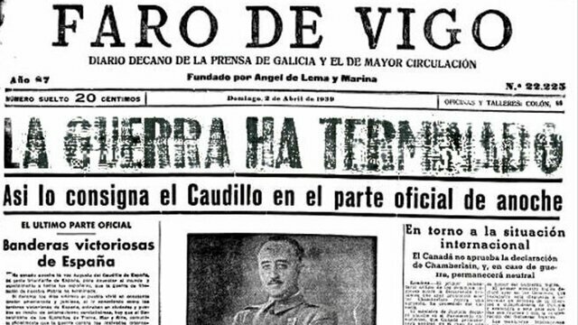Fi de la Guerra Civil espanyola.