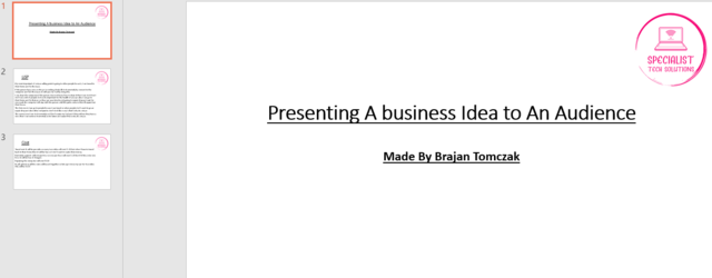 Making my powerpoint