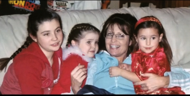 Sarah with some kids