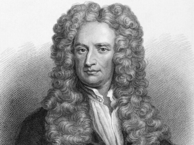 Isaac Newton. Law of universal gravitation.