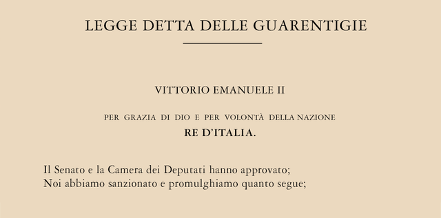 Leggi delle guarentigie