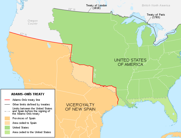 Gli USA acquistano la Florida dalla Spagna