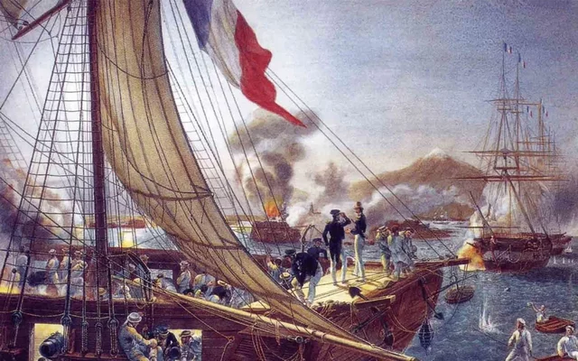Primera intervención francesa.