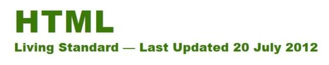 WHATWG HTML5 Living Standard