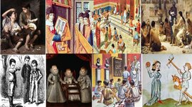 Timeline: Desarrollo de la infancia y la adolescencia  a través del tiempo
