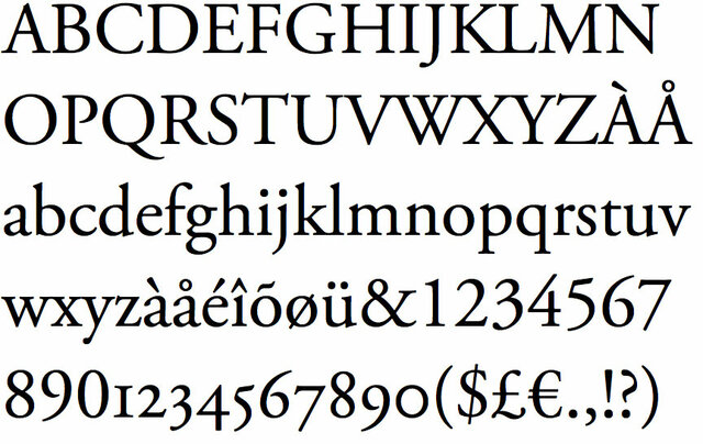 Tipografía Garamond