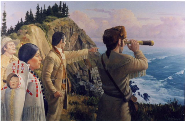 Lewis and Clark reached the Pacific Ocean