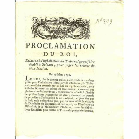 Proclamation Royal