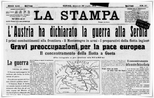 Inizio Prima guerra mondiale