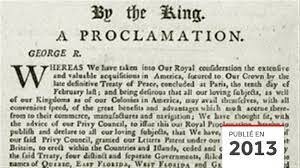 La proclamation royale