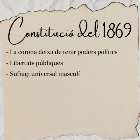 CONSTITUCÓ DEL 1869