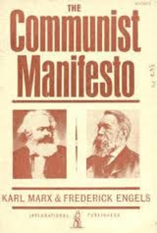 1848 Marx and Engels publish The Communist Manifesto