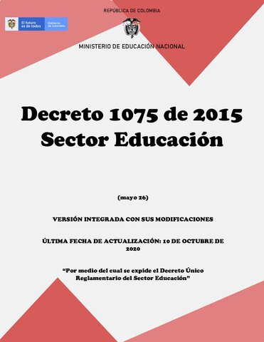 Decreto 1075/2015