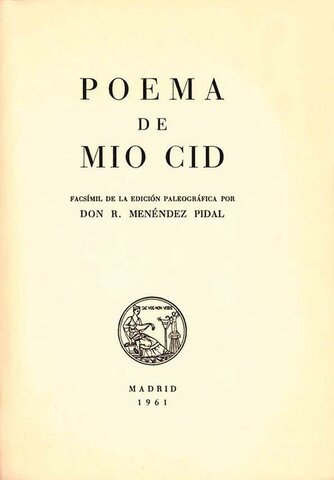 Poema Del Mio Cid