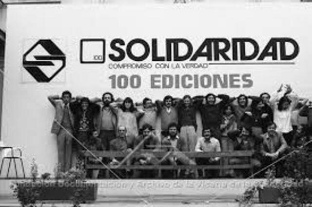 Asistentes sociales de la Vicaría de la Solidaridad
