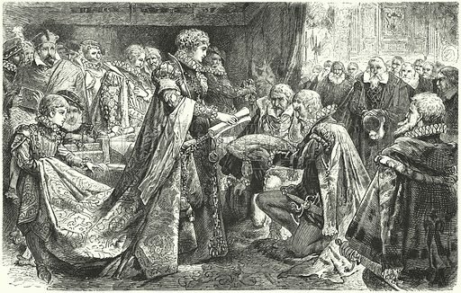 A COUNCIL OF NOBLES MEETS MARGARET OF PARMA