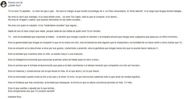 POESÍA ¿Quién soy? -Mariana Ruíz