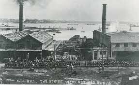 start of the reclamation of Wynyard Quarter