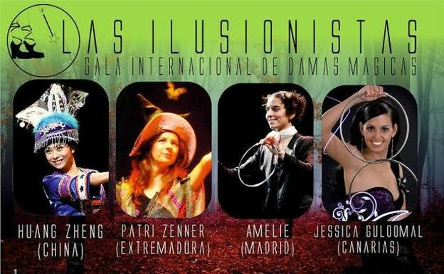 Les 4 magues (Il usionistes) que van anar al teatre Alcázar.