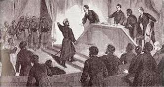 Military statement by General Martínez Campos in Sagunto