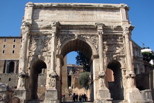L'Arco Romano di Settimio Severo a Roma