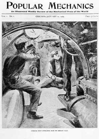 Nace la primera revista en los Estados Unidos Popular Mechanics.